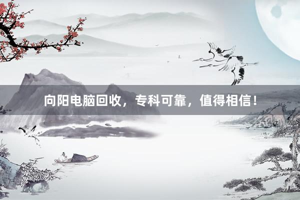 向阳电脑回收，专科可靠，值得相信！